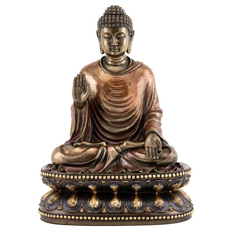 Top Collection Meditating Shakyamuni Buddha Statue Touching the Earth - The Enlightened One Sculpture in Premium Cold Cast Bronze- 9-Inch Supreme Buddha Figurine - Image 1